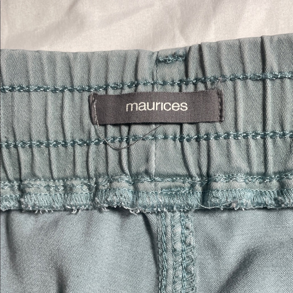 Maurices Women's Drawstring Joggers in Slate Blue-Green XL Long - Picture 3 of 9
